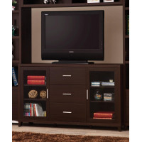 Coaster Furniture 700881 2-door TV Stand with Adjustable Shelves Cappuccino